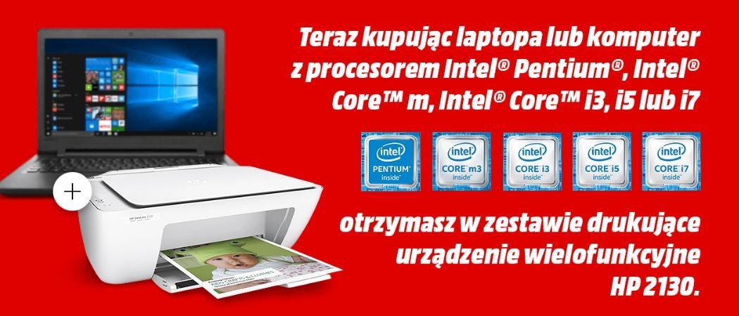 Promocja na laptopy i komputery w Media Makrt - urządzenie wielofunkcyjne gratis!