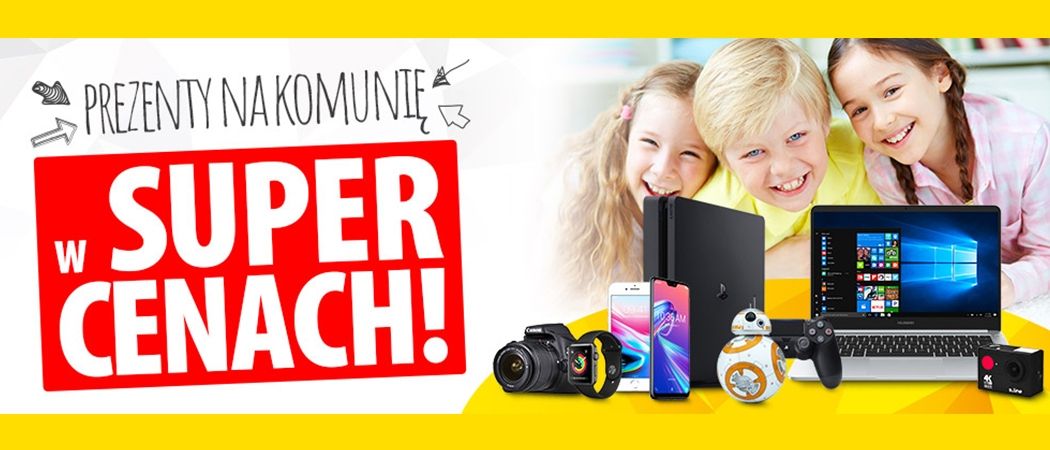 Promocja "Prezenty na komunię w super cenach!" w Media Expert - kup wybrany sprzęt z dodatkową zniżką!