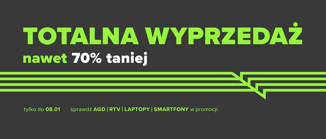 Promocja "Totalna wyprzedaż" w Neonet - kup wybrany sprzęt i odbierz dodatkową zniżkę!