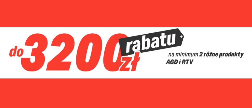 Kup wybrane sprzęty i zyskaj nawet do 3200 zł rabatu w promocji RTV EURO AGD!