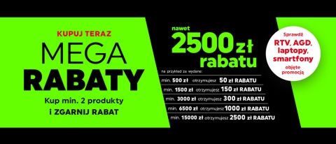 Promocja "Mega rabaty" w NEONET