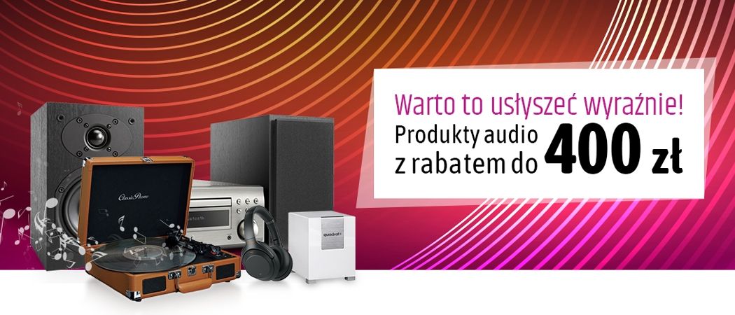 Promocja Neo24 na audio - kup taniej promocyjny soundbar, wieżę, kino domowe i wiele innych!
