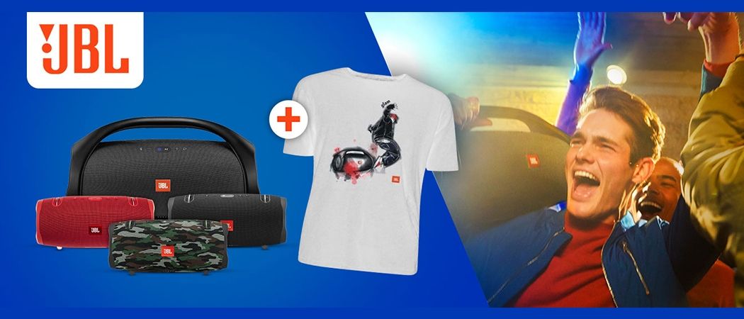 Kup promocyjny głośnik mobilny JBL i odbierz w prezencie koszulkę za 1 zł w promocji Media Expert!