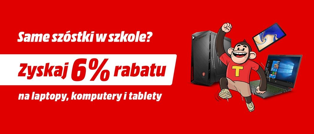 Promocja w Media Markt - kup wybrany sprzęt komputerowy i odbierz 6% dodatkowej zniżki!