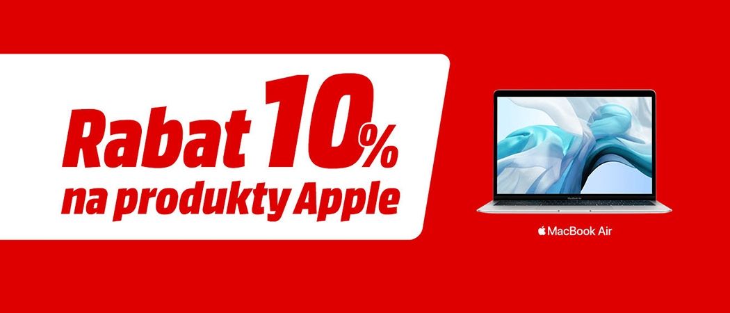Kup wybrane sprzęty marki APPLE i odbierz 10% dodatkowej zniżki w promocji Media Markt!