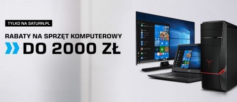 Promocja na laptopy i sprzęt komputerowy w Saturn