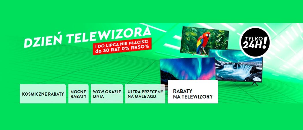 Promocja DZIEŃ TELEWIZORA w Ole Ole - kup wybrany telewizor taniej z kodem rabatowym!