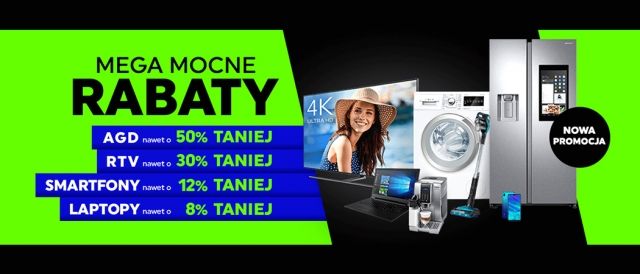 Promocja "Mega mocne rabaty" w NEONET
