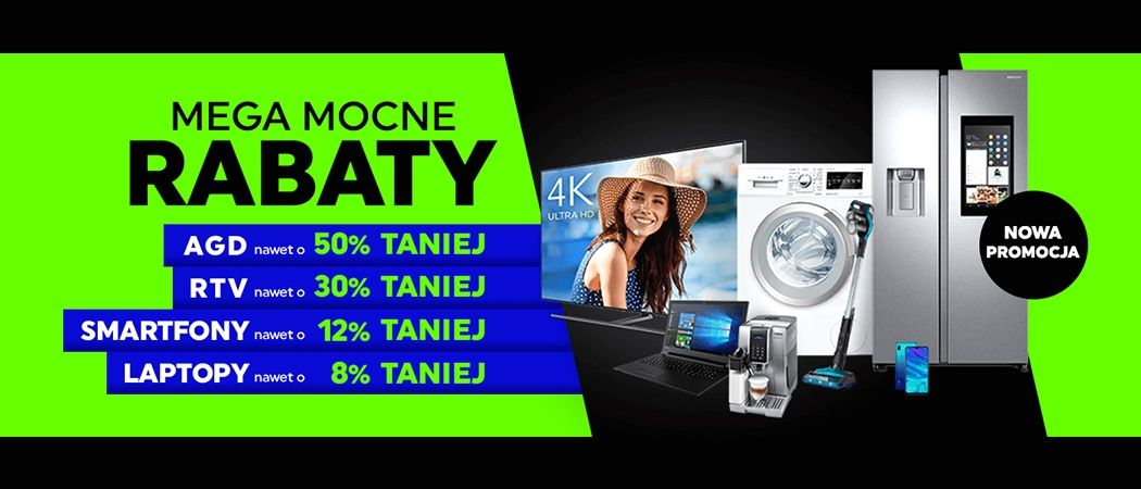 Kup wybrany sprzęt nawet do 30% taniej w promocji "Mega mocne rabaty" w Neonet!