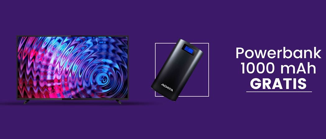 Kup telewizor Philips i zyskaj w prezencie powerbank 1000 mAh w sklepie Zadowolenie!