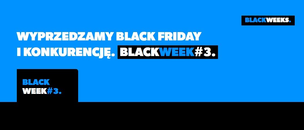 Kup wybrany sprzęt z dodatkową zniżką w promocji "Black week #3" w RTV EURO AGD!