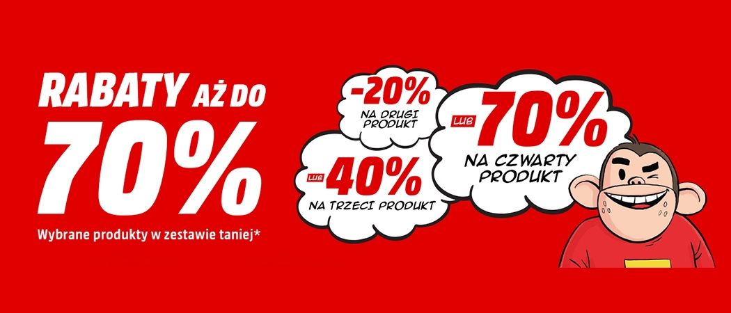 Promocja w Media Markt - kup wybrane sprzęty i odbierz nawet do 70% rabatu na jeden z nich!