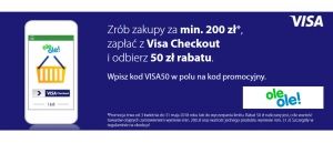 Promocja VISA CHECKOUT i Ole Ole