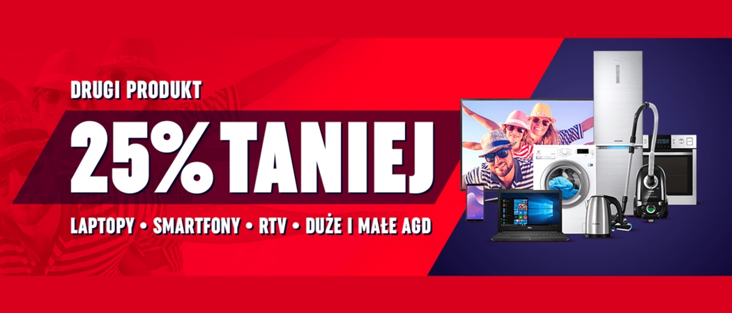 Promocja na RTV w Neonet - kup dwa sprzęty i odbierz 25% rabatu na jeden z nich!