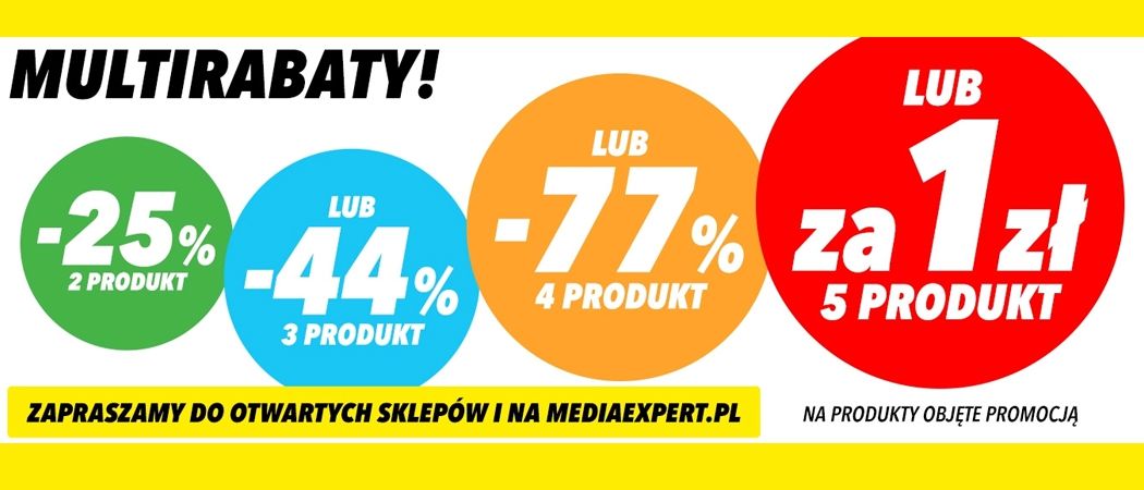 Promocja MULTIRABATY w Media Expert - kup wybrane RTV i zyskaj rabat na jeden ze sprzęt&oacute;w!