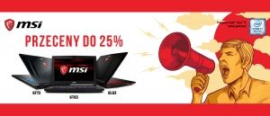Promocja na laptopy MSI w Media Markt