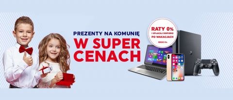 Promocja "Prezenty na komunię w super cenach" w NEONET