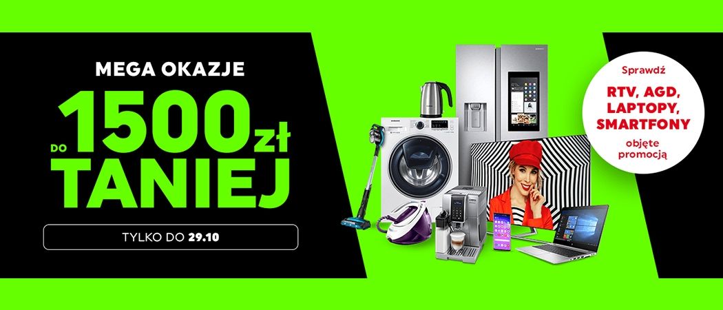 Promocja "Mega okazje" w Neonet - kup promocyjny sprzęt nawet do 1500 zł taniej!