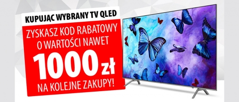 Promocja na telewizory SAMSUNG Qled w Media Expert