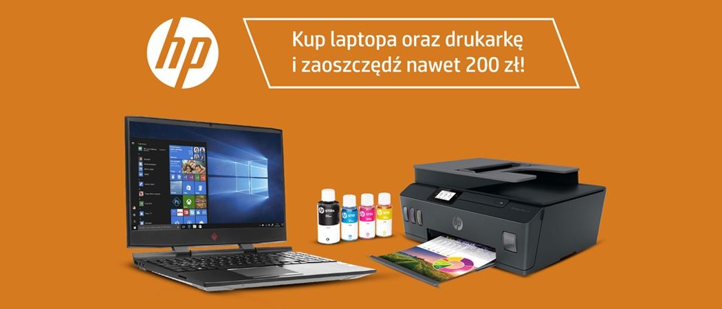 Promocja HP w Media Expert - kup wybrany laptop HP i odbierz rabat na drukarkę!