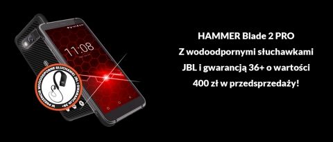 Promocja smartfon HAMMER Blade 2 PRO z prezentem w Media Expert