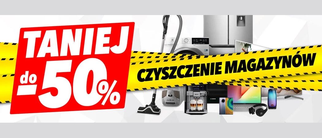 Promocja CZYSZCZENIE MAGAZYN&Oacute;W w Media Expert - kup wybrane RTV nawet do 50% taniej!