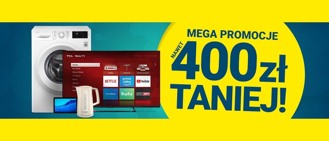 Promocja MEGA PROMOCJE w Avans - kup taniej wybrany telewizor, laptop, tablet lub smartwatch!