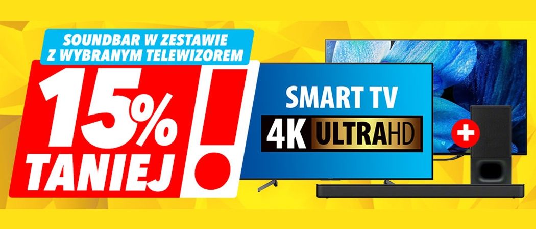 Promocja w Media Expert - kup promocyjny telewizor SONY i zyskaj dodatkowy rabat na soundbar!