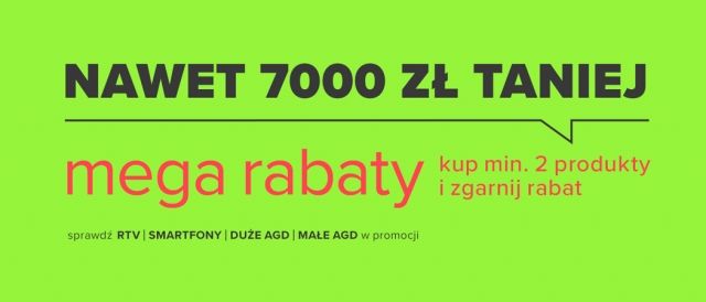 Promocja MEGA RABATY w Neonet 
