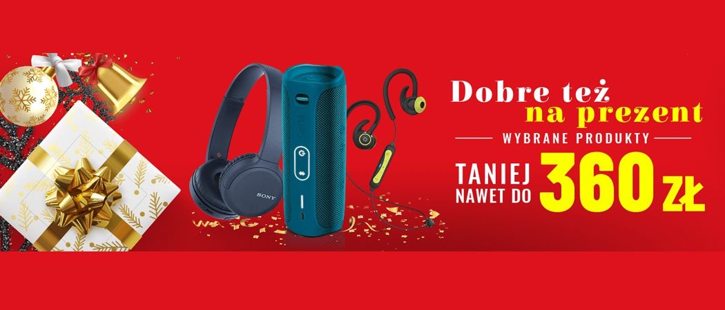 Promocja DOBRE NA PREZENT w Neo24 - kup wybrany głośnik mobilny, słuchawki i inne taniej z kodem rabatowym!