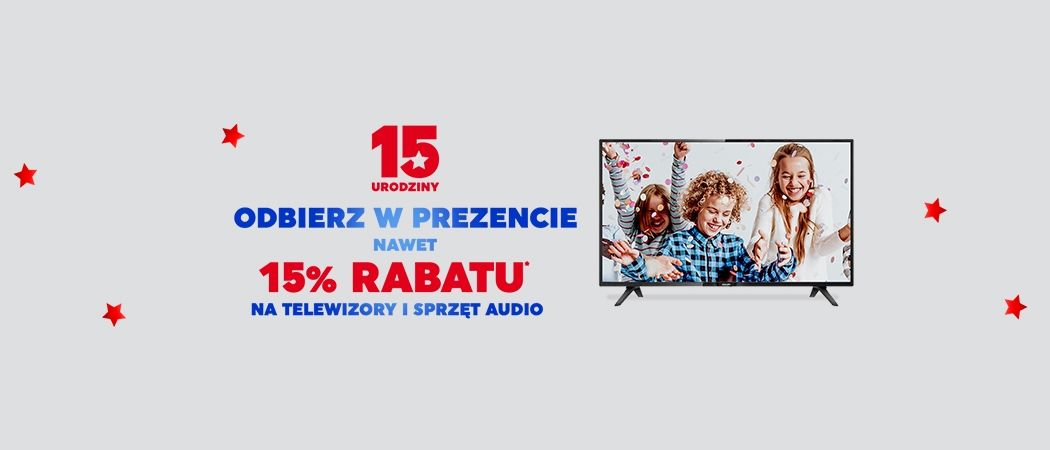 Promocja w NEONET - kup telewizor lub sprzęt audio nawet 15% taniej!