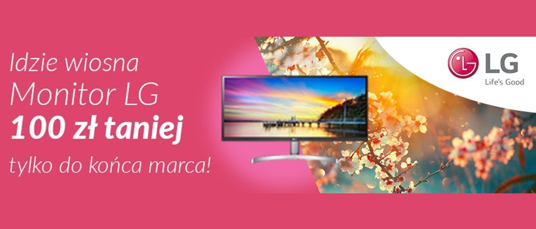 Kup promocyjny monitor LG i odbierz 100 zł dodatkowego rabatu w promocji RTV EURO AGD!
