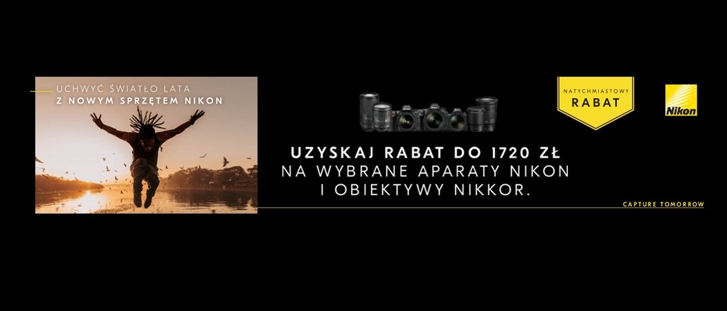 Promocja NIKON w RTV EURO AGD - kup promocyjny aparat lub obiektyw z rabatem nawet do 1720 zł!