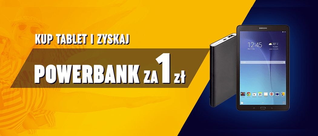 Kup wybrany tablet i odbierz powerbank za 1 zł w sklepach NEONET!