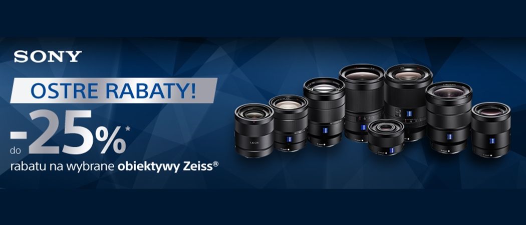 Promocja SONY w RTV EURO AGD - kup promocyjny obiektyw SONY nawet do 25% taniej!