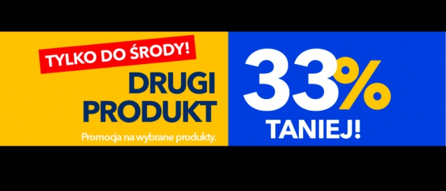 Promocja Drugi Produkt 33% Taniej w RTV EURO AGD