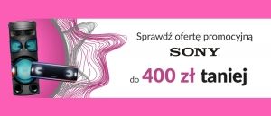 Promocja na sprzęt audio SONY w RTV EURO AGD