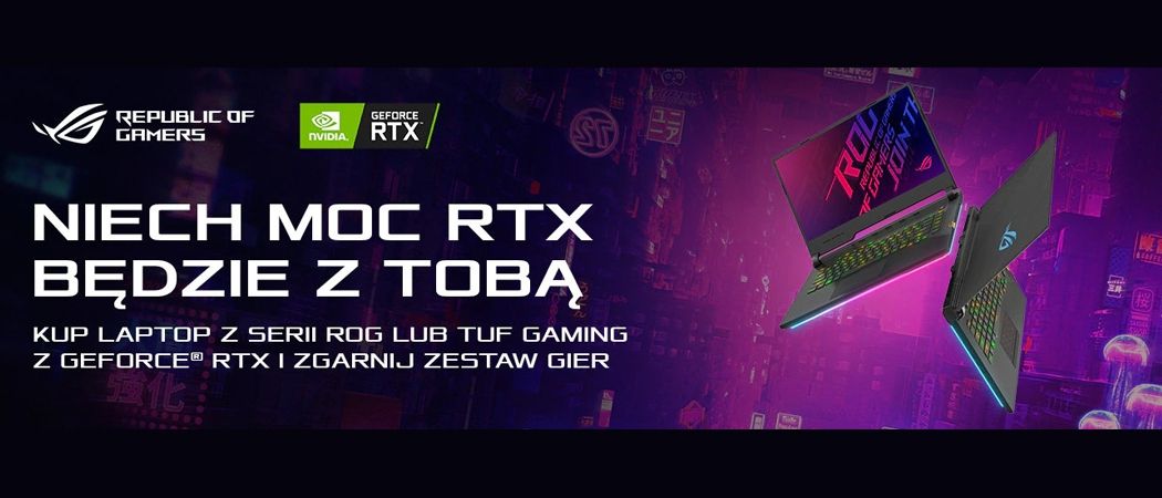 Promocja na laptopy ASUS - kup promocyjny laptop ASUS i odbierz zestaw gier gratis!