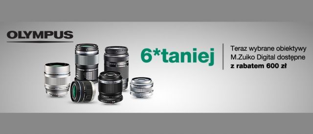 Promocja na obiektywy Olympus w RTV EURO AGD
