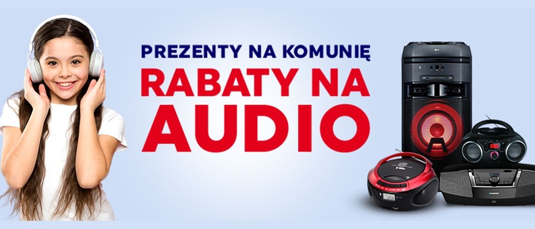 Promocja "Prezenty na komunię" w Neonet - kup wybrany sprzęt audio z dodatkowym rabatem!