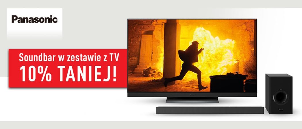 Kup promocyjny telewizor PANASONIC i zyskaj dodatkową zniżkę na soundbar w promocji Media Expert!