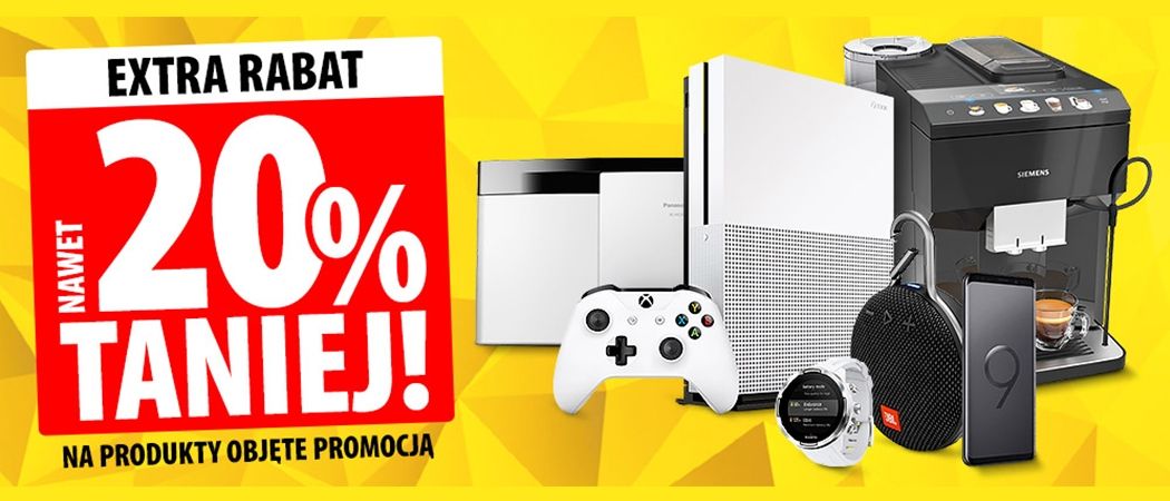 Promocja "Extra rabat" w Media Expert - kup promocyjny sprzęt z rabatem do 20%!