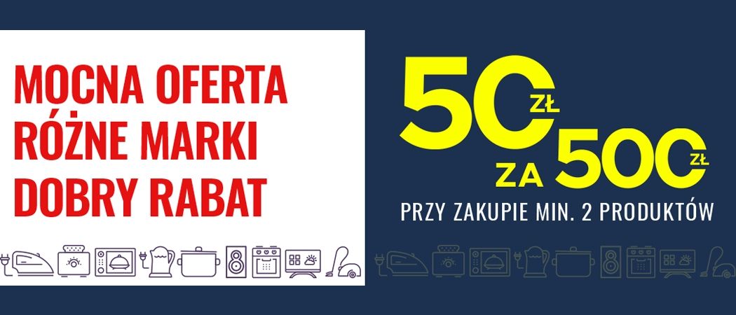 Promocja MOCNA OFERTA w Neo24 - kup wybrane RTV i zyskaj 50 zł rabatu za każde wydane 500 zł!
