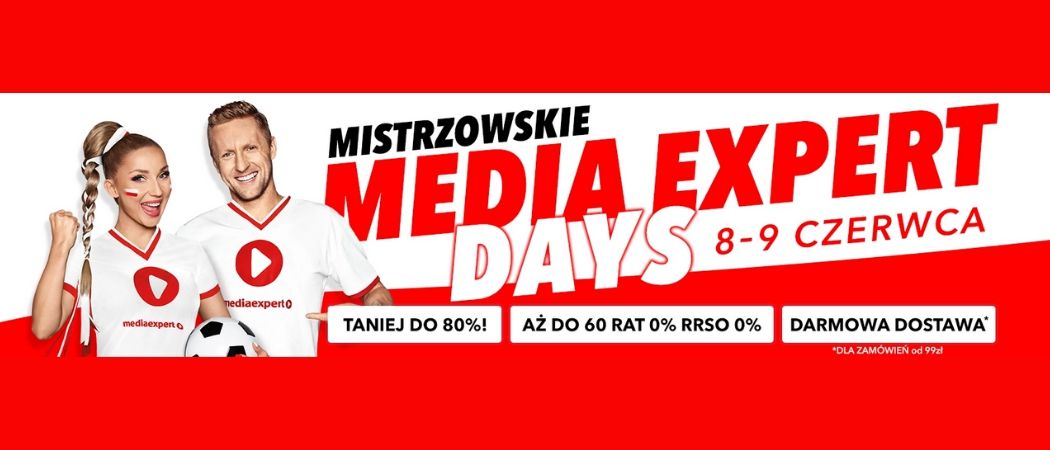 Promocja MISTRZOWSKIE MEDIA EXPERT DAYS - kup wybrane RTV nawet do 80% taniej!
