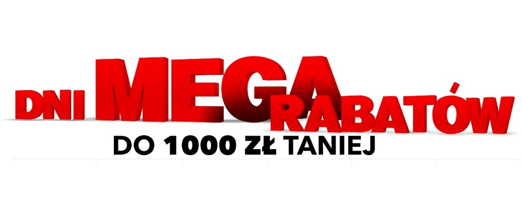 Kup wybrany sprzęt z rabatem nawet do 1000 zł w promocji "Dni Mega rabat&oacute;w" w RTV EURO AGD!