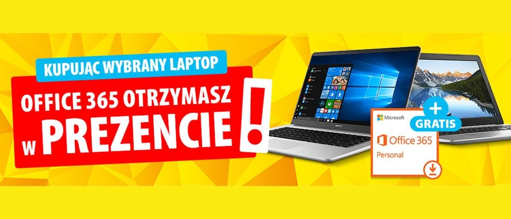Promocja w Media Expert - kup wybrany laptop i odbierz Office 365 Personal w prezencie!