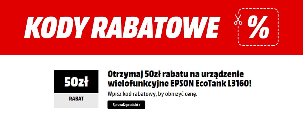 Kup promocyjną drukarkę EPSON i odbierz dodatkowy rabat w promocji Media Markt!