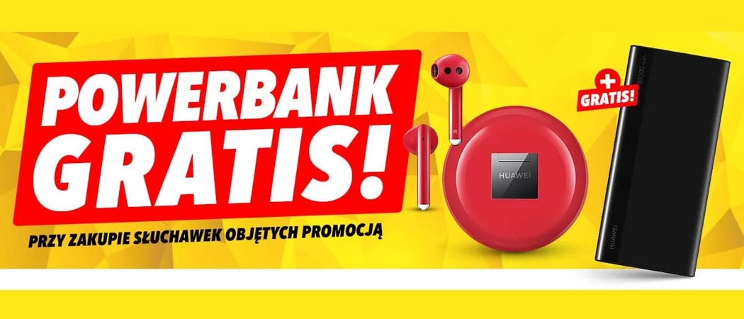 Promocja HUAWEI w Media Expert - kup wybrane słuchawki i odbierz powerbank gratis!