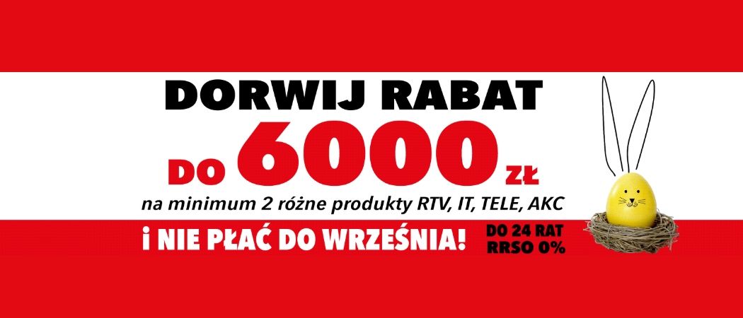 Promocja RTV EURO AGD na RTV - kup nawet do 6000 zł taniej promocyjny smartfon, telewizor, laptop i wiele innych!