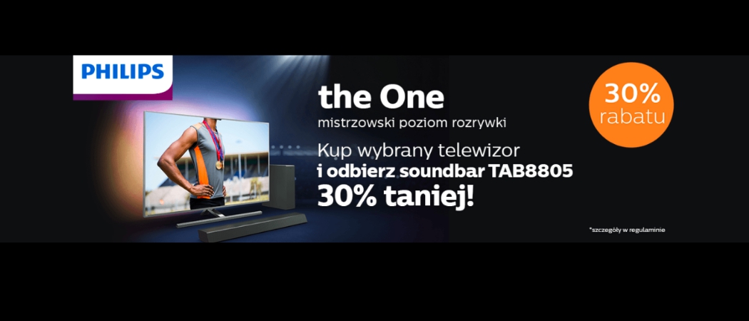 Promocja Philips w Rtv Euro Agd - kup telewizor i zyskaj rabat na soundbar!